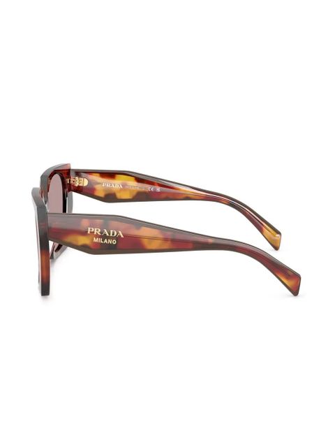 Prada Eyewear tortoiseshell-effect sunglasses - Brown