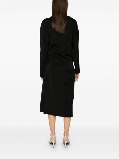LOEWE belted midi dress - Black