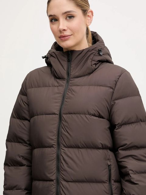 Jack Wolfskin kurtka puchowa Frozen Palace damska kolor brązowy 1204133