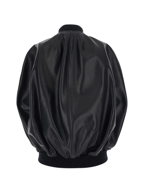 Balenciaga leather bomber jacket - Black - zdjęcie produktu nr 2