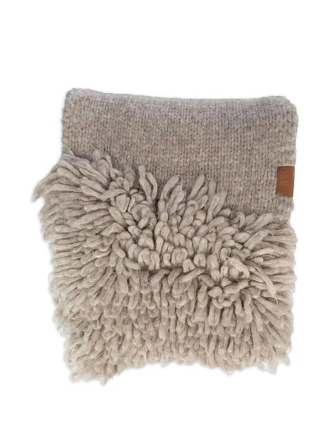 LOEWE fringed scarf - Neutrals - zdjęcie produktu nr 1