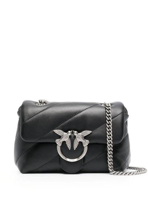 PINKO mini Love Puff leather shoulder bag - Black - zdjęcie produktu nr 1