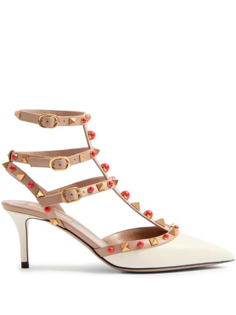 Valentino Garavani 65mm Rockstud embellished pumps - White - zdjęcie produktu nr 1