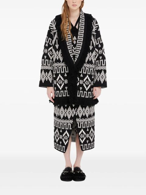 Alanui Jungle Beat cardigan - Black