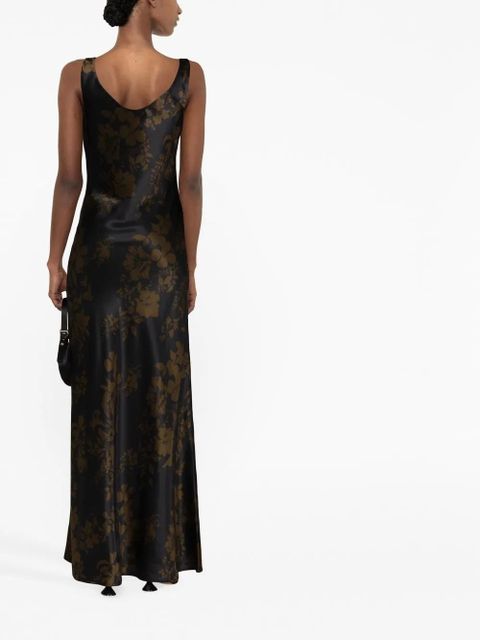 Reformation Annabelle silk gown - Black