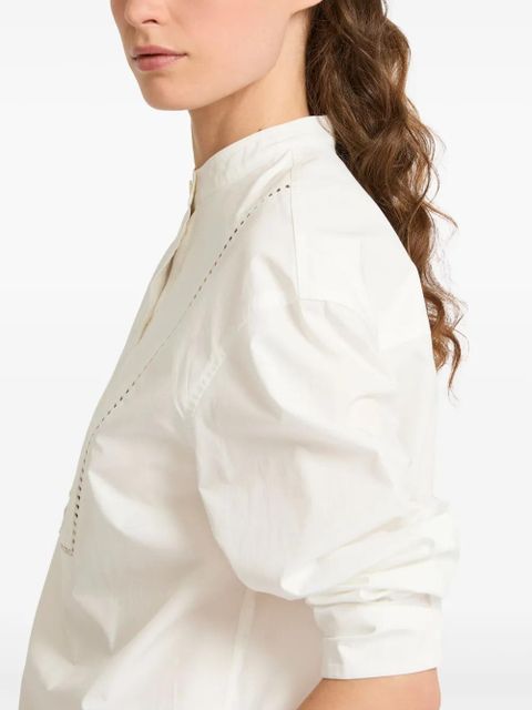 Yves Salomon poplin blouse - White
