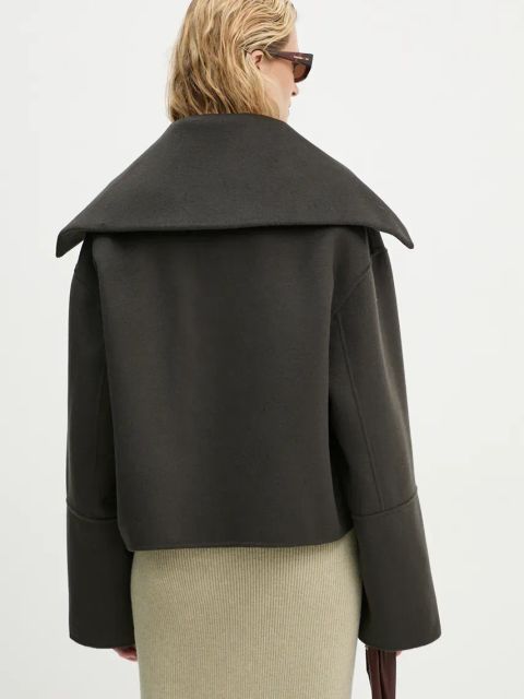 Nanushka sweter wełniany MAXE damski kolor szary ciepły NW24PFSG26997