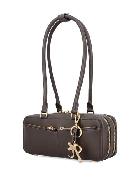 Self-Portrait leather handbag - Brown