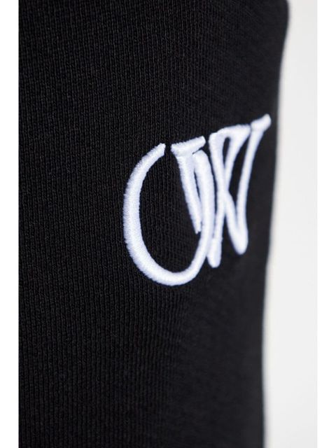 Off-White logo-embroidered track pants - Black