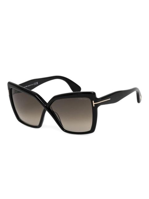 TOM FORD Eyewear geometric-frame sunglasses - Black - zdjęcie produktu nr 2