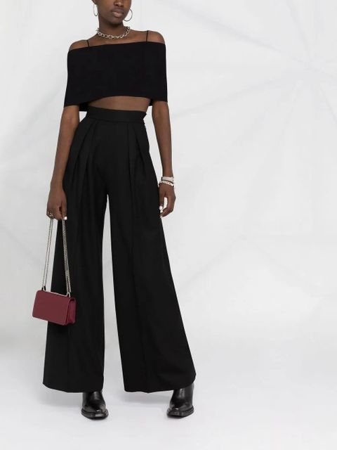 AMBUSH cold-shoulder cropped top - Black - zdjęcie produktu nr 2