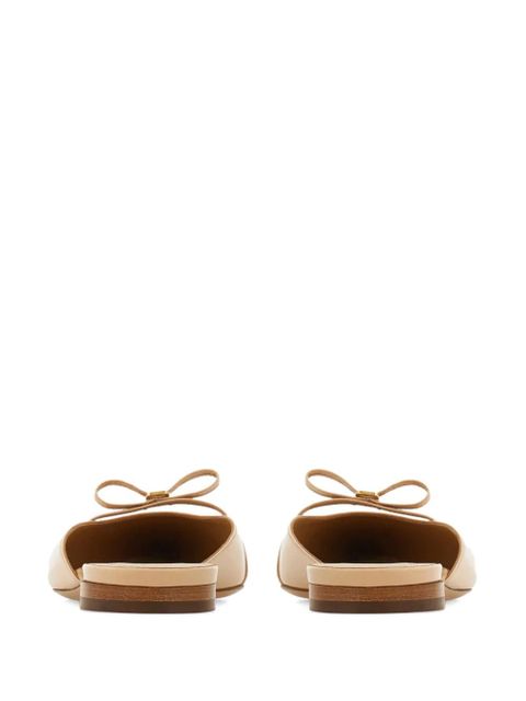 Ferragamo Mini Bow mules - Neutrals