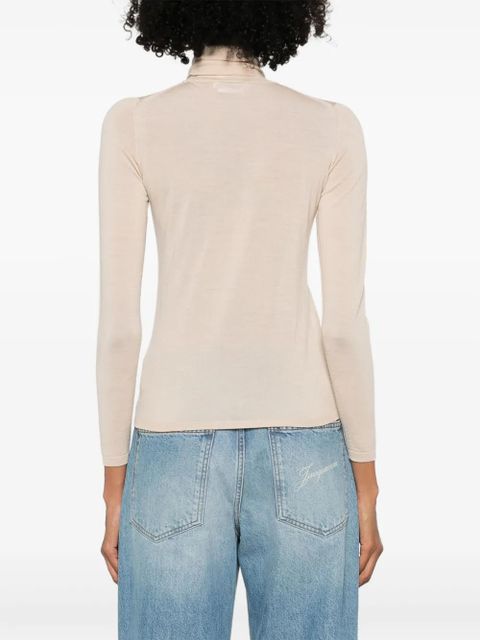 Max Mara wool blend knitted top - Neutrals