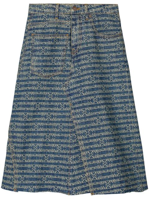 Tory Burch Deconstructed denim skirt - Blue - zdjęcie produktu nr 1