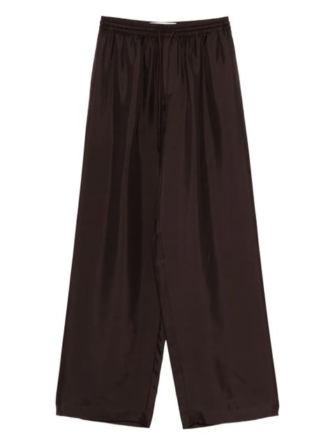 Róhe drawstring-waist silk trousers - Brown - zdjęcie produktu nr 1