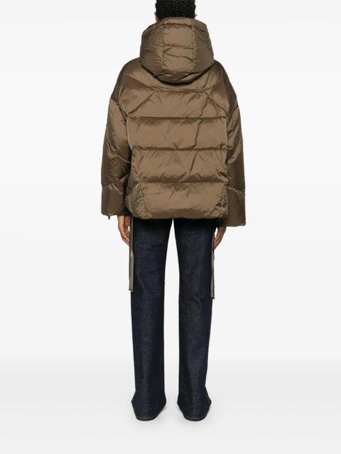 TWINSET hooded quilted puffer jacket - Green