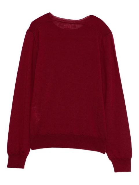 Comme Des Garçons wool crew-neck sweater - Red - zdjęcie produktu nr 2