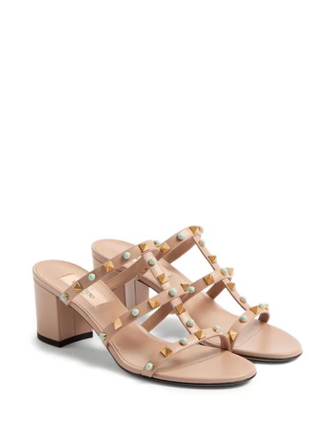 Valentino Garavani 60mm Rockstud embellished sandals - Pink