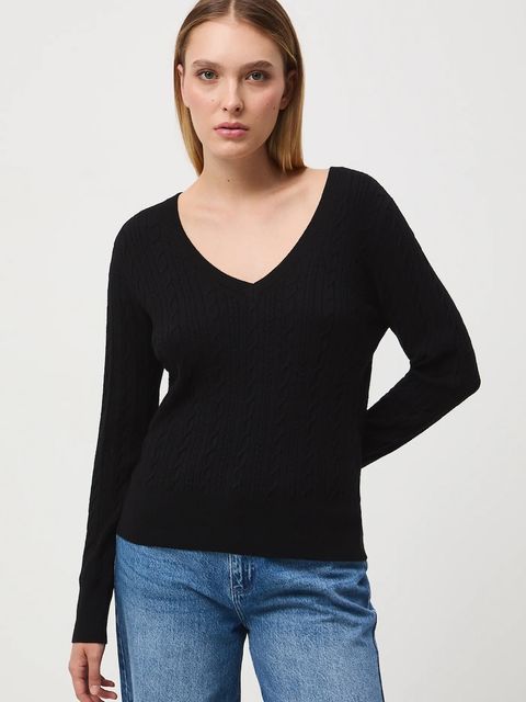 Medicine sweter damski kolor czarny - zdjęcie produktu nr 1