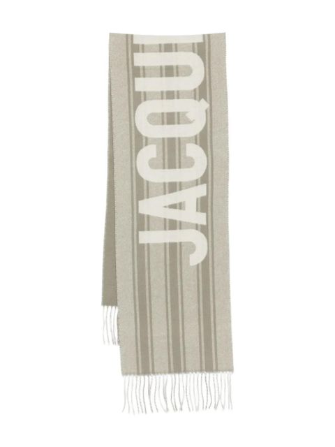 Jacquemus JACQUEMUS LECHARPE JACQUEMUS STRIPED WOOL SCARF - Neutrals - zdjęcie produktu nr 1