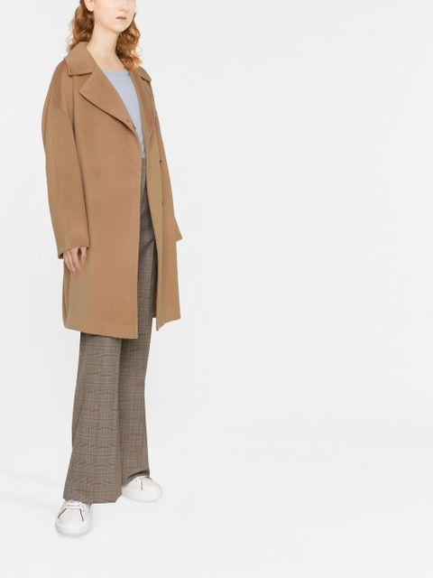 Max Mara single-breasted wool coat - Brown