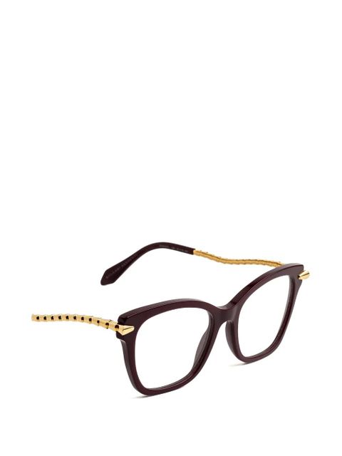 Bvlgari Serpenti cat-eye glasses - Brown
