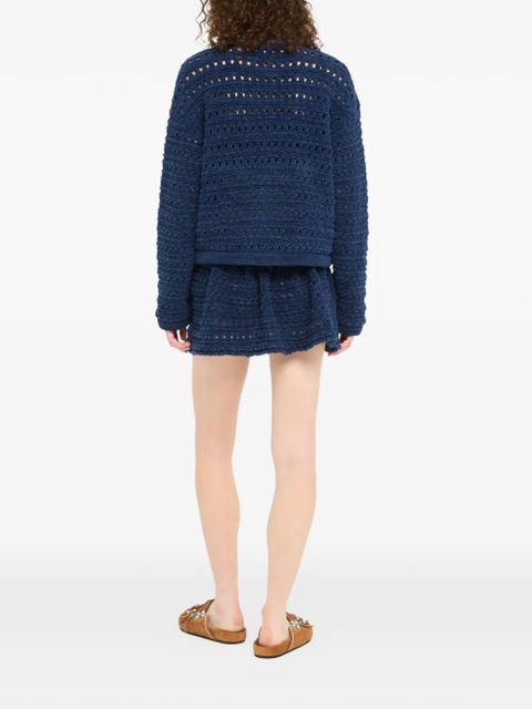 Alanui The Breath of The Lagoon buttoned jacket - Blue