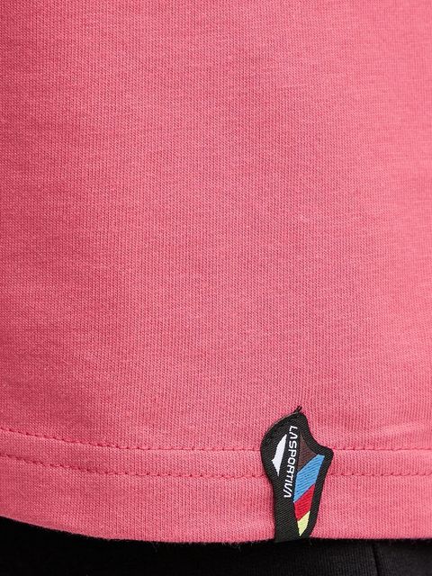 LA Sportiva t-shirt bawełniany Moon Climb damski kolor różowy ZACT194