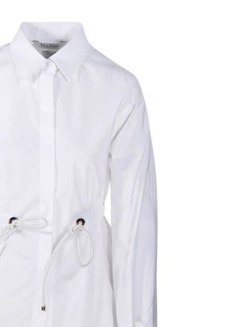 Max Mara Tazzina drawstring shirt - White