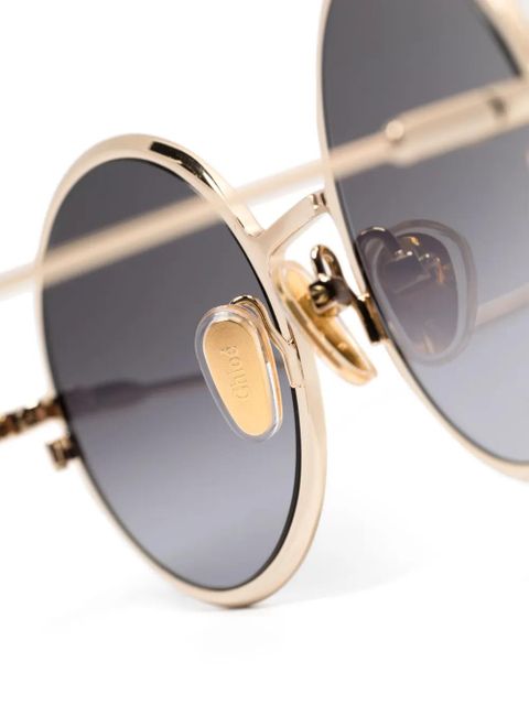 Chloé Eyewear round-frame sunglasses - Gold