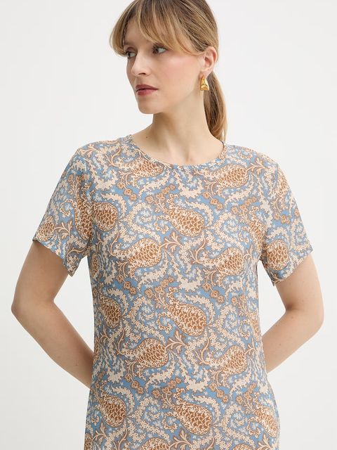 Weekend Max Mara sukienka jedwabna CRESPO