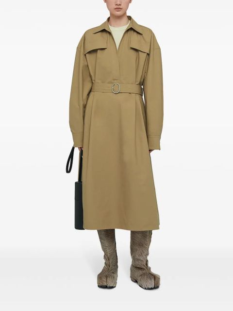 Jil Sander classic-collar cotton dress - Brown - zdjęcie produktu nr 2