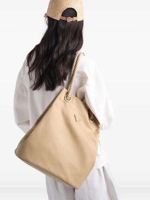 Prada Mariner large Re-Nylon bucket bag - Neutrals