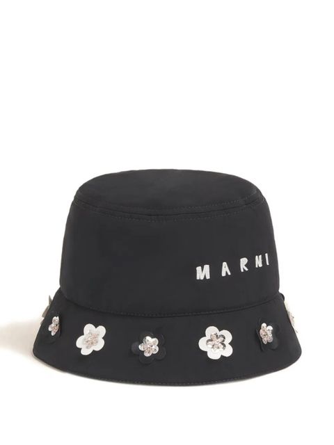 Marni logo bucket hat - Black - zdjęcie produktu nr 1