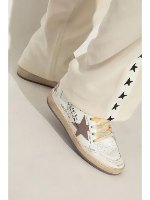 Golden Goose star-patch trainers - White