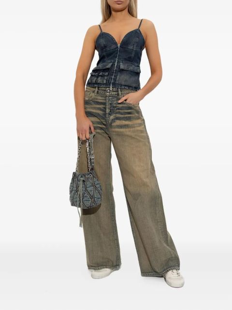 Diesel De-Mellis-S zip-front flap-pocket top - Black - zdjęcie produktu nr 2