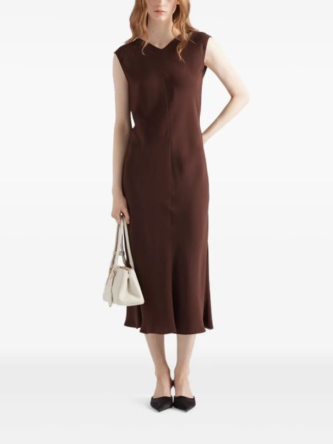 Prada crepe dress - Brown - zdjęcie produktu nr 2