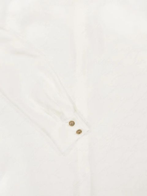 Balmain jacquard-pattern shirt - White