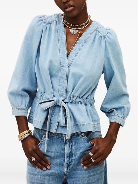 Ba&Sh cotton blouse - Blue - zdjęcie produktu nr 2