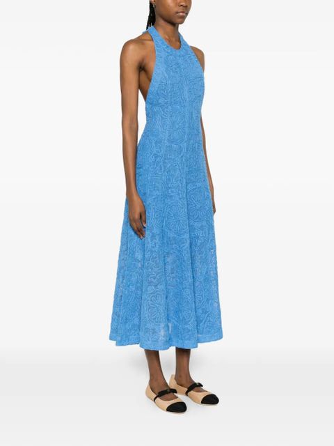 Maje open-back midi dress - Blue