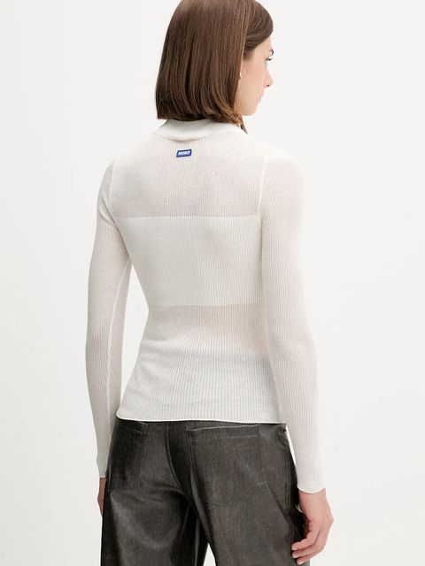 Hugo Blue sweter damski kolor beżowy lekki 50543045 - zdjęcie produktu nr 2