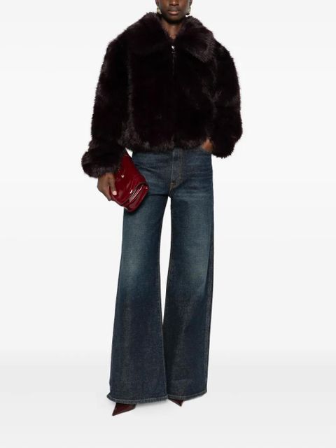 The Frankie Shop Hope faux-fur jacket - Brown