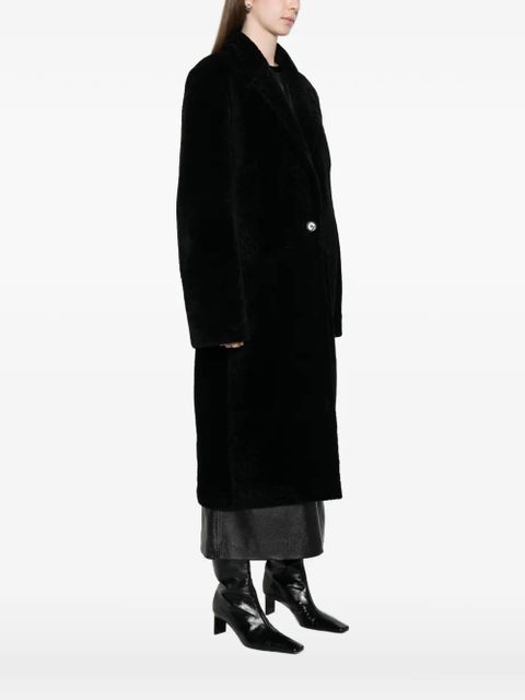 TOTEME shearling coat - Black - zdjęcie produktu nr 2