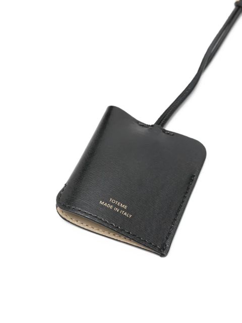 TOTEME grained-leather keyring - Black - zdjęcie produktu nr 2