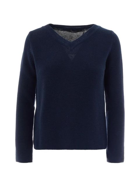 Weekend Max Mara Ago V-neck sweater - Blue - zdjęcie produktu nr 1