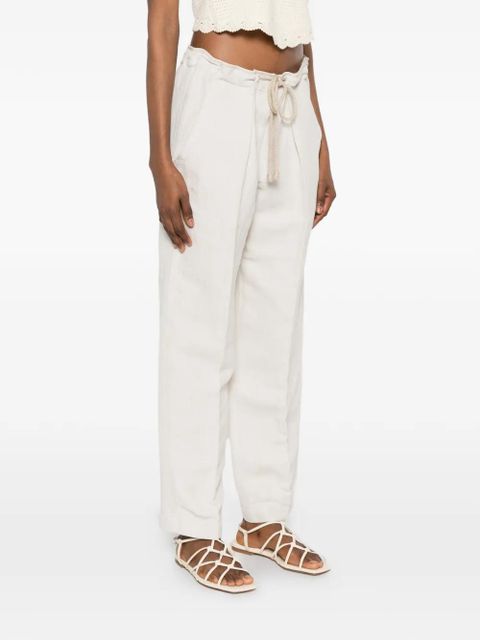 ISABEL MARANT Sharony drawstring-waist trousers - Neutrals