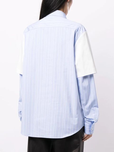 Off-White Meteor layered cotton shirt - Blue - zdjęcie produktu nr 2