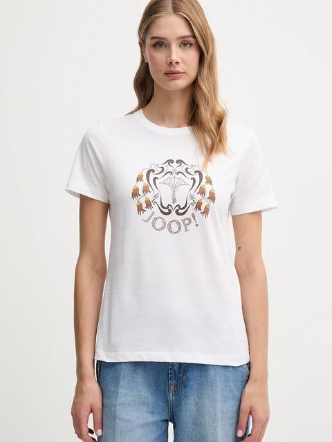 Joop! t-shirt bawełniany damski kolor biały 30047767 - zdjęcie produktu nr 1