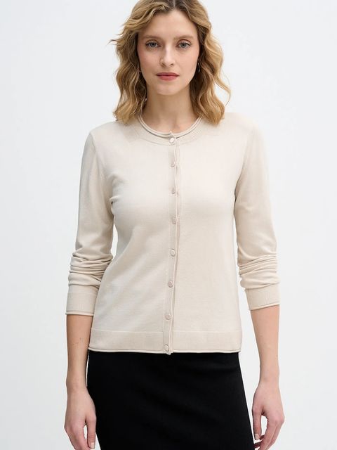 Sisley kardigan damski kolor beżowy lekki 17Q3M5203 - zdjęcie produktu nr 1