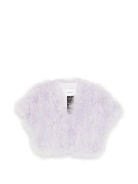 Yves Salomon feather cape - Purple - zdjęcie produktu nr 1